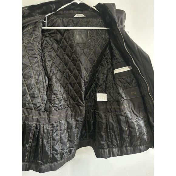 Perry Ellis Portfolio (L) Black Vintage Winter Coat Jacket Women’s Large 60067R - Picture 4 of 16